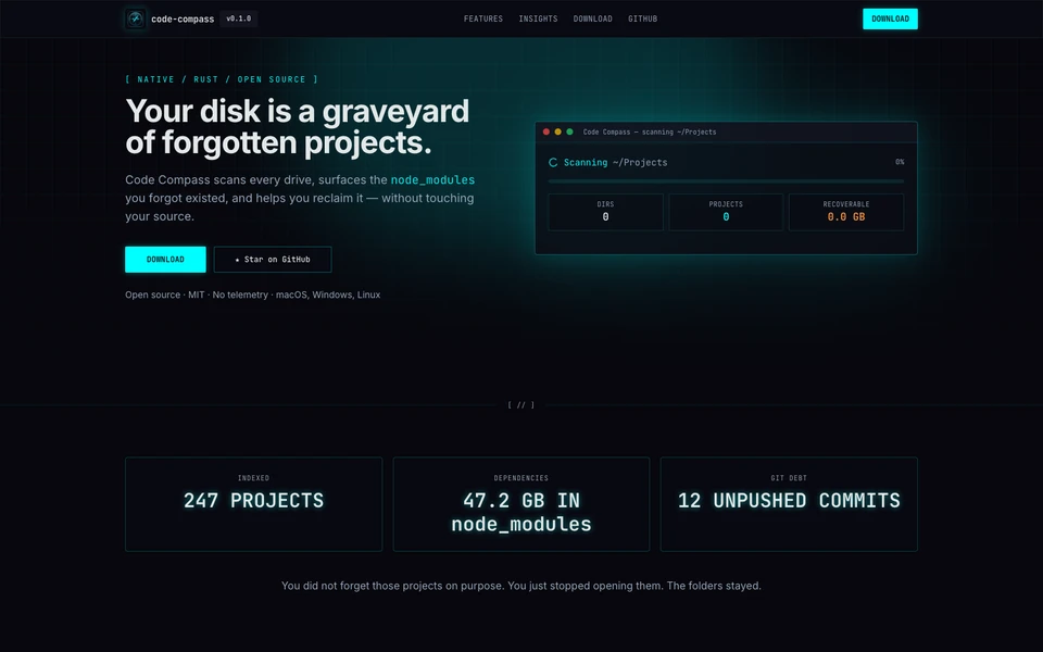 Code Compass product interface preview
