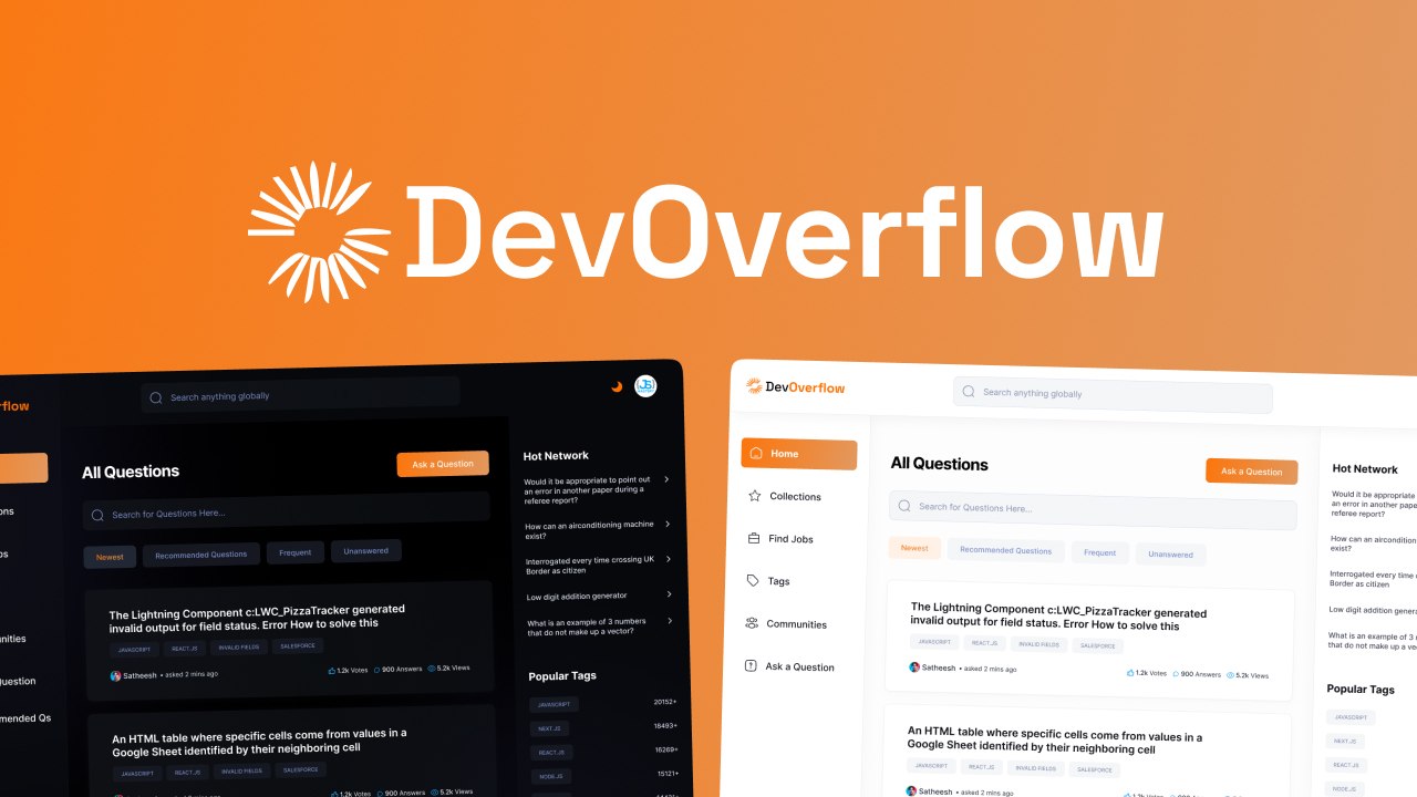 DevOverflow product interface preview